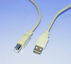 Шнур шт.USB-A - шт.USB-B (комп.-прінтер) D3.5mm 5.0м KPO2784-5