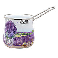Турка для кави емальована 0,6 л "Лаванда" 16707