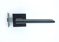 Дверные ручки для межкомнатных (входных) дверей на квадратной розетке алюминий TRION GRECO 49 Black