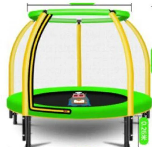 Спортивний батут Profi MS 3228 з захисною сіткою на пружинах, діаметр 122 см, фото 1