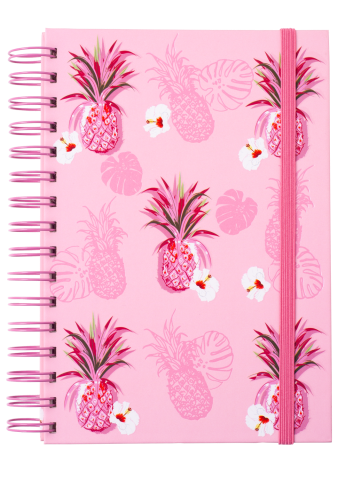 Блокнот на пружине сбоку Fruits А-5 80л. клетка тв. картонная обложка