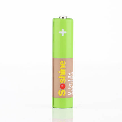 Аккумулятор Soshine AAA-1.5-600, AAA/(R03), 450mAh, 1.5V, Li-Ion, поштучно, фото 1
