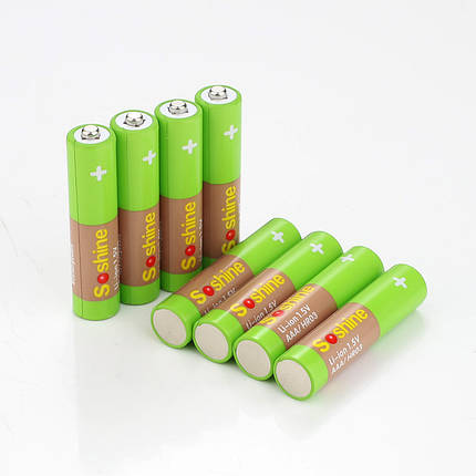 Аккумулятор Soshine AAA-1.5-600, AAA/(R03), 450mAh, 1.5V, Li-Ion, поштучно, фото 3