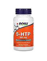 Амінокислота 5-HTP (5-гідрокситриптофан) для дорослих у вегетаріанських капсулах, Now Foods, 60 капсул, 100 мг