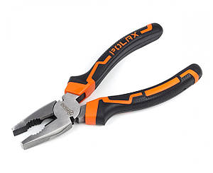 Плоскогубці комбіновані Cr-V, 180мм, двокомп. ручки Полакс