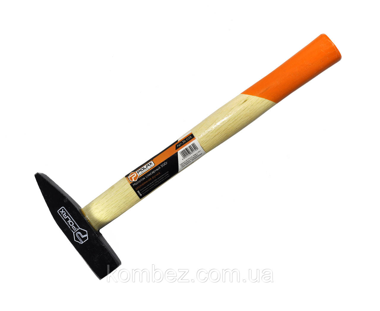 Молоток 600 гр слюсарн. з дерев'яною ручкою Полакс, фото 1