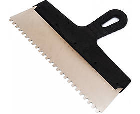 Шпатель для клею, зубчастий 6х6 300mm Полакс