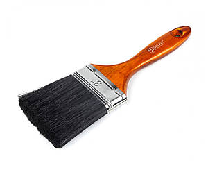 Пензель "Лакра"3"-75мм штучний чорний ворс Полакс