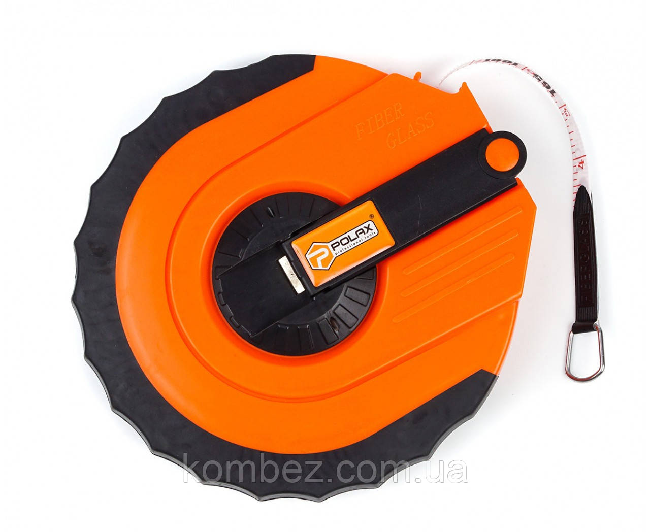 Рулетка з полотном зі скловолокна 50м Полакс, фото 1