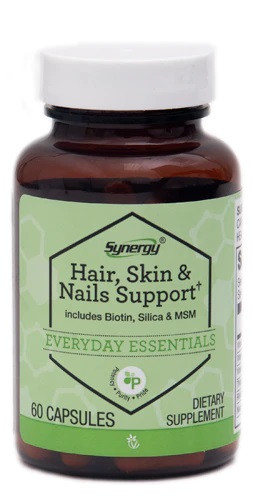 Vitacost Synergy Hair Skin & Nails з MSM, біотином, кремнієм, вітамінами, мінералами, амінокислотами, 60 капсул