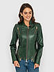 Куртка приталена жіноча VK з натуральної шкіри (Арт. LT2111), фото 4