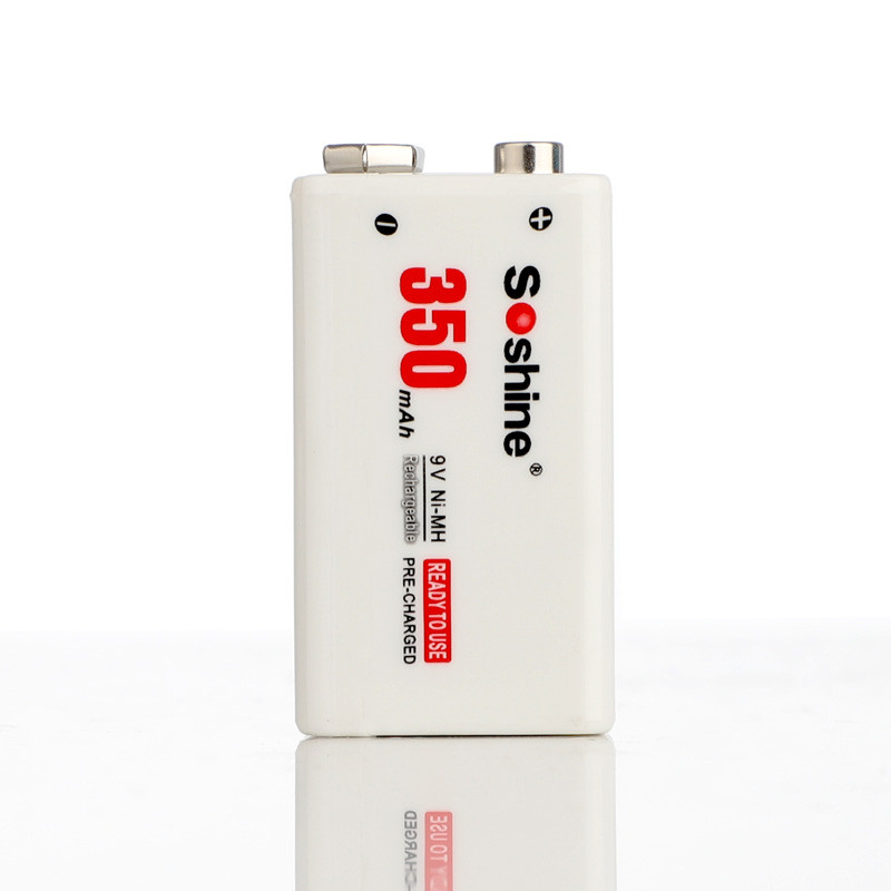 Акумулятор Soshine Ni-8.4V-350, 6F22 (крона), 8.4V, 350 mAh, Ni-MH