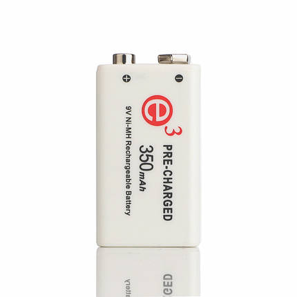 Акумулятор Soshine Ni-8.4V-350, 6F22 (крона), 8.4V, 350 mAh, Ni-MH, фото 3