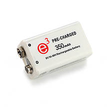 Акумулятор Soshine Ni-8.4V-350, 6F22 (крона), 8.4V, 350 mAh, Ni-MH, фото 4