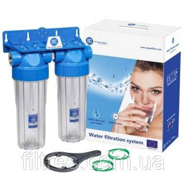 Магістральний фільтр AQUAFILTER FHPRCL12-B-TWIN