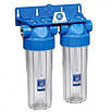 Магістральний фільтр AQUAFILTER FHPRCL12-B-TWIN, фото 3