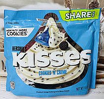 Цукерки Hershey´s Kisses білий шоколад з печивом