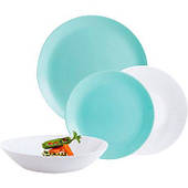 Сервіз Luminarc Diwali Light Turquoise & White 18 предметів (P5912)