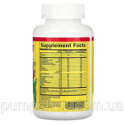 Вітамін для дітей Natural Factors Big Friends Chewable Multivitamin 60 таб., фото 3