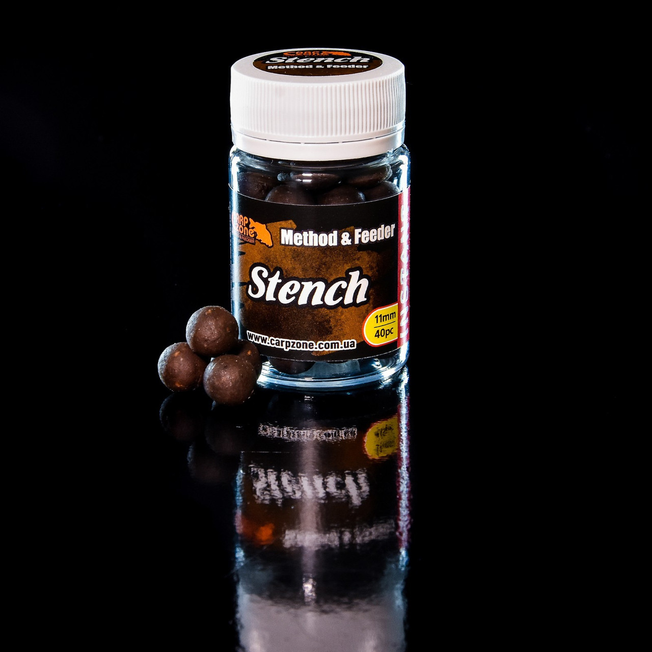 Бойли насадкові варені Boilies Method & Feeder series Instant Stench (Білачан-Чеснок-Спеція) 11mm/40pc, фото 1