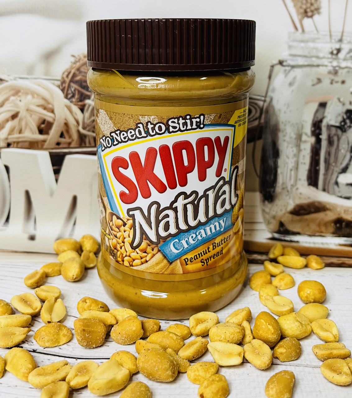Кремова арахісова паста Skippy Natural Creamy Peanut Butter