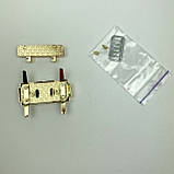 Замок для сумки ZM306-3 (49*32 мм), колір золото, фото 3