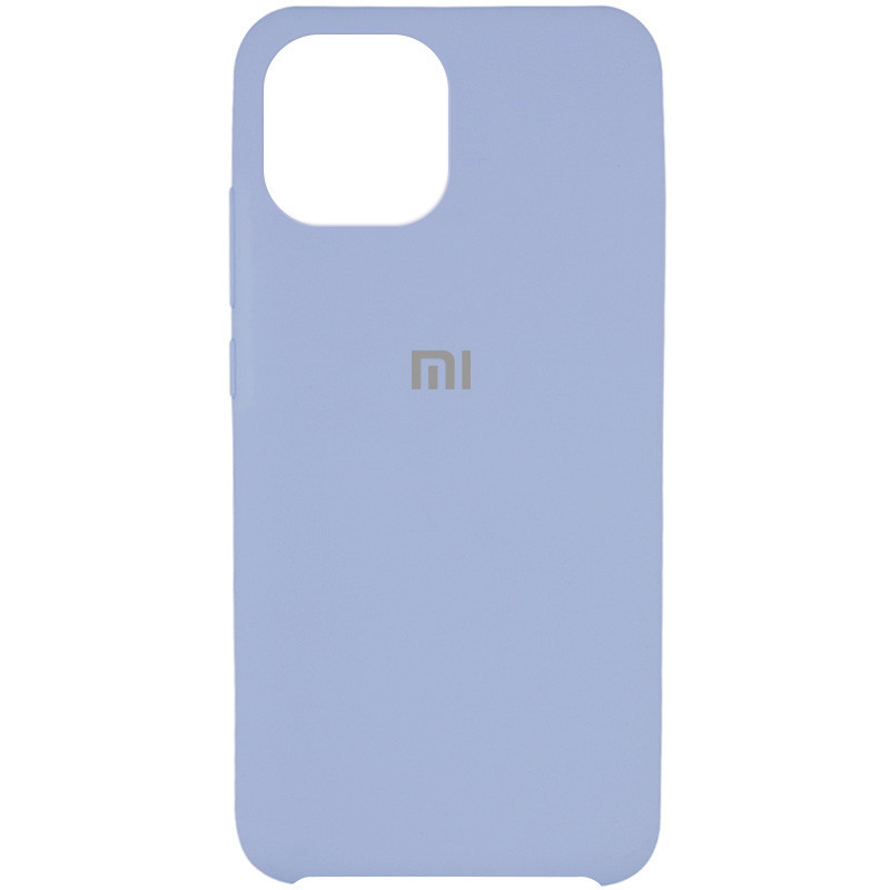 Чохол Silicone Cover (AAA) для Xiaomi Mi 11 Блакитний / White Blue