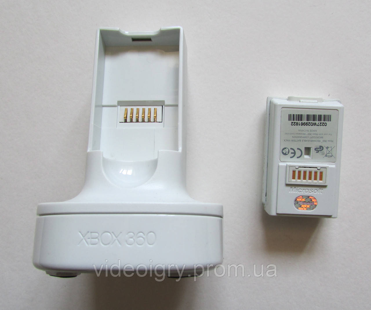 Quick Charge Kit XBOX 360, зарядное устройство и аккумулятор Xbox360 (оригинал) БУ - фото 3 - id-p2649216