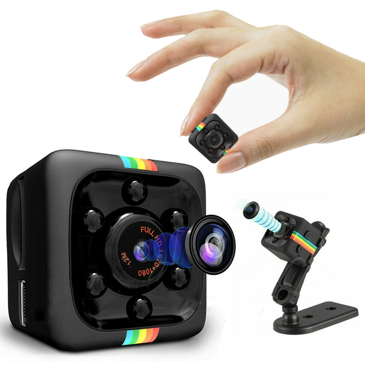 Мини камера OMG SQ11 1080P, цветная камера видео наблюдения с записью звука и ночным видением,СК - фото 1 - id-p1405435655