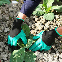 Перчатки. Перчатки с когтями для огорода, резиновые Garden Genie Gloves, рукавички для саду,СК