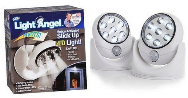 Сенсорный светильник с датчиком движения Light Angel, 7 мощных LED диодов, на батарейках,,СК - фото 5 - id-p1405441361