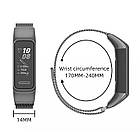 Ремінець Magnetic Metal Strap для Huawei Band 4 / Honor Band 5i Grey, фото 4