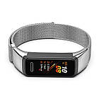 Ремінець Magnetic Metal Strap для Huawei Band 4 / Honor Band 5i Silver, фото 6