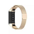 Ремінець Magnetic Metal Strap для Huawei Band 4 / Honor Band 5i Gold, фото 3