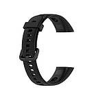 Ремінець Silicone Strap для Huawei Band 4 / Honor Band 5i Black, фото 4