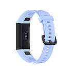 Ремінець Silicone Strap для Huawei Band 4 / Honor Band 5i Light Blue, фото 5