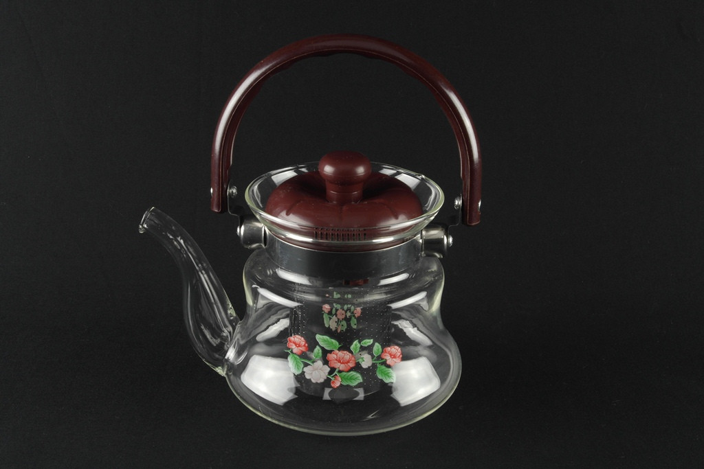 Скляний Чайник для заварювання чаю з жароміцного термостійкого скла А-Плюс заварник для чаю