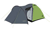 Непромокаемая двухслойная палатка для троих с тамбуром для кемпинга Hannah ARRANT 3 spring green/cloudy grey