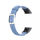 Ремінець Leather Strap для Huawei Band 4 / Honor Band 5i Blue, фото 3