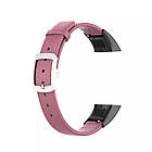 Ремінець Leather Strap для Huawei Band 4 / Honor Band 5i Pink, фото 3