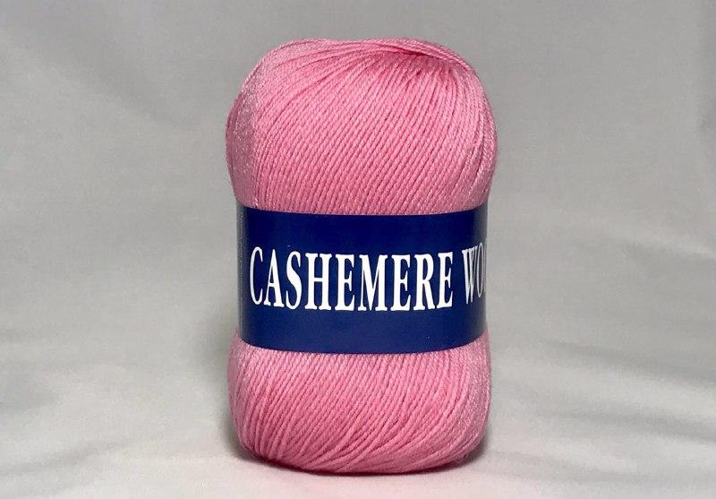 Пряжа кашемірова Lana Cashemere Wool, Color No.1036 яскраво-рожевий, фото 1