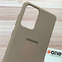 Чохол для Samsung Galaxy A52s матовий з мікрофіброю накладка чохол на телефон самсунг а52с бежевий CFA, фото 3