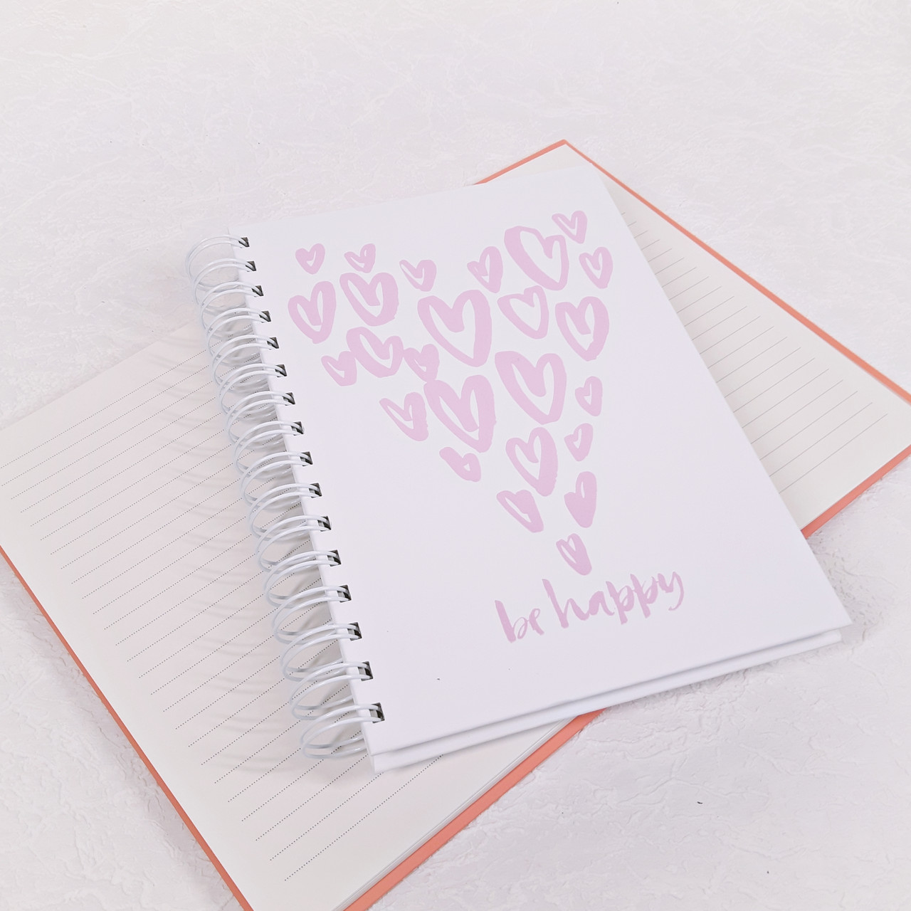 Блокнот на спіралі Астра Be happy А5 в лінію 80 аркушів ТОП-2-4, фото 1