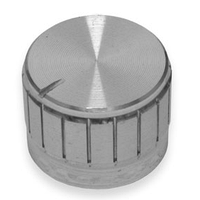 Ручка для змінного резистора R-11 срібна (D=23мм H=17мм), алюміній