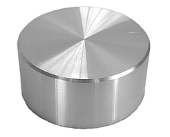 Ручка для змінного резистора R-10 срібна (D=26мм H=13мм), алюміній