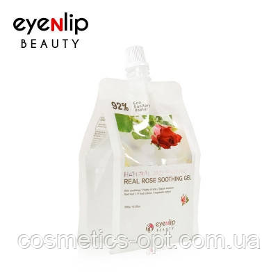 ТЕРМІНИ! Натуральний гель для обличчя і тіла з трояндою Eyenlip Real Rose Soothing Gel, 300 ml