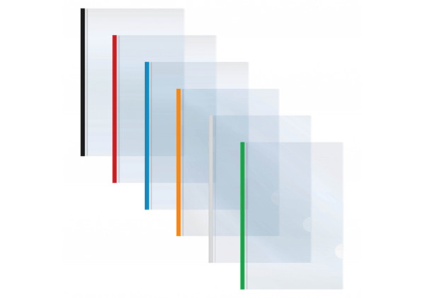 Папка з планкою-притиском A5 Economix 2-65 аркушів (E31261)