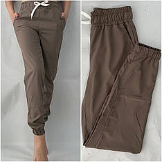 Жіночі літні штани, софт No103 сіро-коричневий