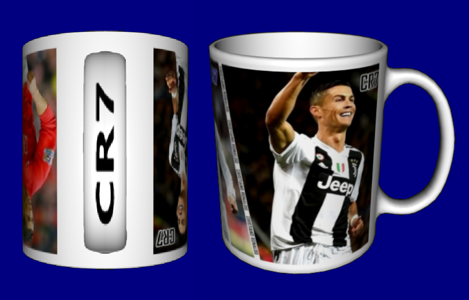 Кружка футбольна / чашка з принтом футбол Крістіано Роналдо CR7 №4