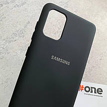 Чохол для Samsung Galaxy A71 з мікрофіброю оксамитовий всередині накладка чохол на самсунг а71 чорний CFA, фото 4